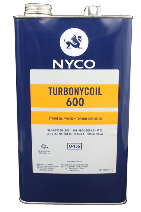 TURBONYCOIL-600-1QT - SYNTHETIC AVIATION TURBINE OIL